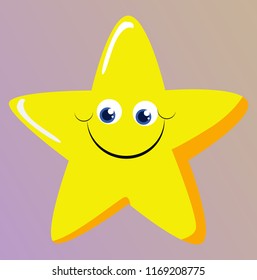 Cute Cartoon Stars Full Color