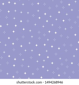 Cute cartoon stars. Seamless vector pattern
