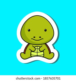 Cute Turtle Sit Holding Love Cartoon Stock Vector (Royalty Free) 1786416392