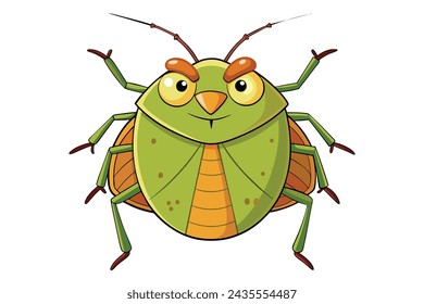 Nette Cartoon stink bug Vektor Kunst Illustration
