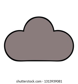 cute cartoon of a storm cloud
