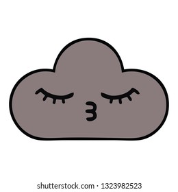 tira cómica de una nube de tormenta