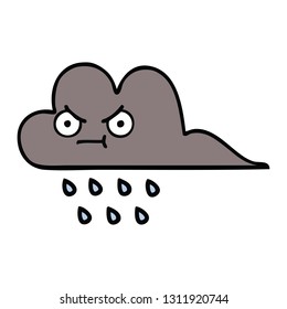 tira cómica de una nube de lluvia