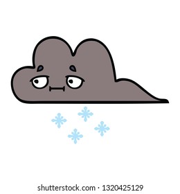 tira cómica de una nube de nieve