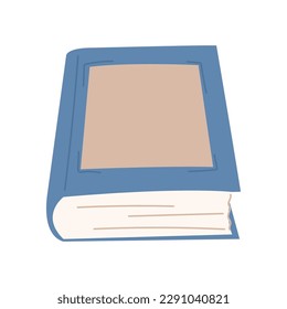 Cute cartoon style blue book.