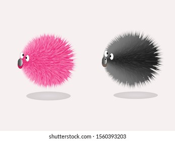 A cute cartoon style hedgehog vector illustration.