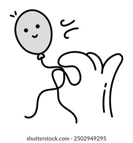 Niedliche Cartoon Stil Frühling Doodle Symbole