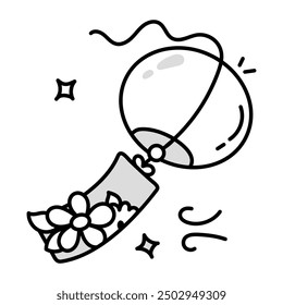 Cute Cartoon Style Spring Doodle Icons