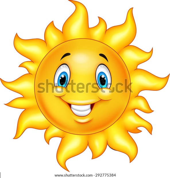 Cute Cartoon Sun Stock Vector (Royalty Free) 292775384