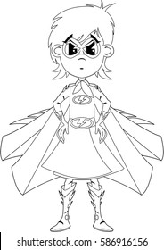 Cute Cartoon Superhero