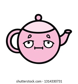cute cartoon of a teapot