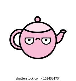 cute cartoon of a teapot