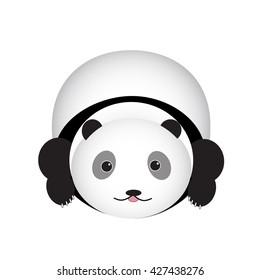 Cute cartoon teddy bear Panda