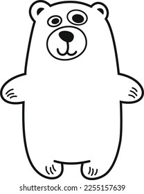 Cute cartoon teddy bear for use in apps, websites and elsewhere.