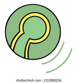 cute cartoon of a tennis ball
