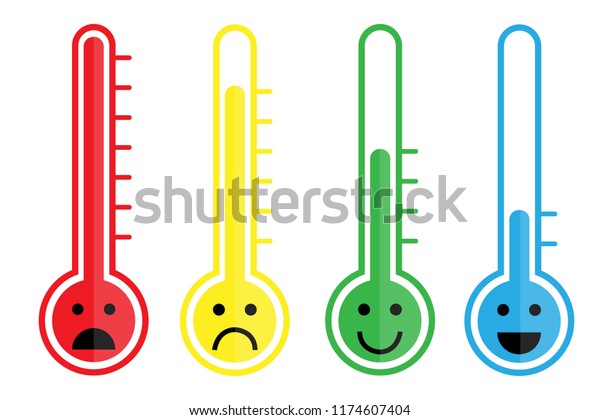 Joli Thermometre A Dessin Anime Avec Image Vectorielle De Stock Libre De Droits