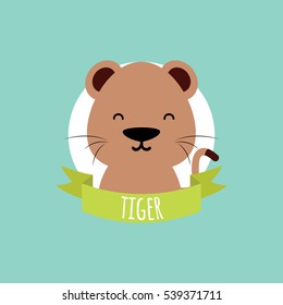 Cute Cartoon tiger
