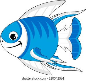 Cute Cartoon Tropical Fish