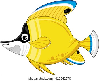 Cute Cartoon Tropical Fish