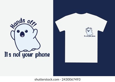 Cute cartoon t-shirt template design.