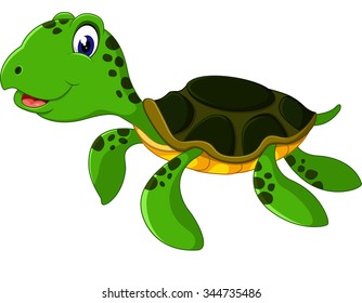 Cute cartoon turtle
