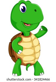 Cute cartoon turtle of illustration
