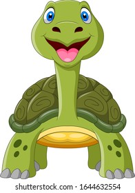 Cute cartoon turtle a smile