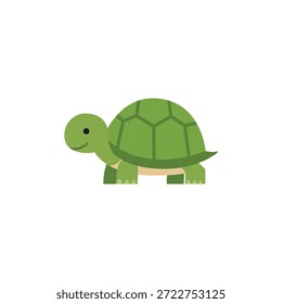 süß cartoon schildkröte vektor design konzept flach stil