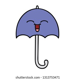 cute cartoon of a umbrella