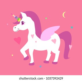 Cute cartoon unicorn