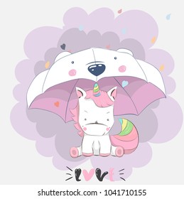 Cute Cartoon Unicorn
