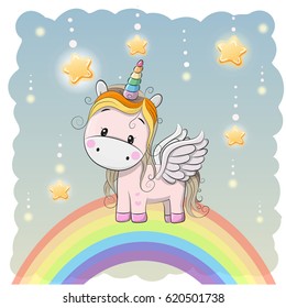 Unicornios Bebes Animados / Lindo Burro Kawaii Personaje Vectorial De