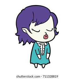 cute cartoon vampire girl