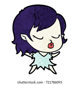 cute cartoon vampire girl