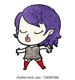 cute cartoon vampire girl