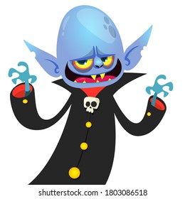 Cute Cartoon Vampire lächeln. Vektorgrafik