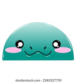 cute cartoon vector, cartoon chibi face, drawing cartoon face easy and simple. Cute animal vector design