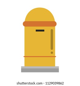 Cute cartoon vector illustration of a mailbox