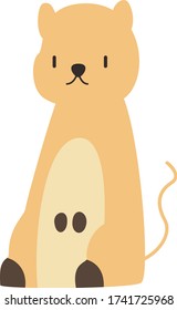 Cute Cartoon, Vector illustration on a white background. Drawing for children