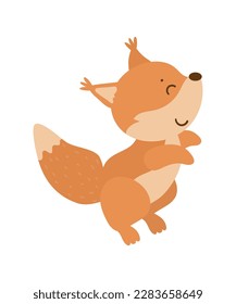 Cute cartoon Vector illustration of  squirrel.