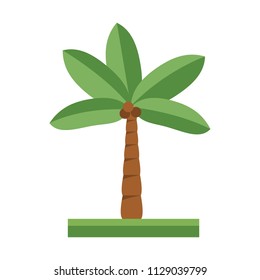 Cute cartoon vector illustration of a tree