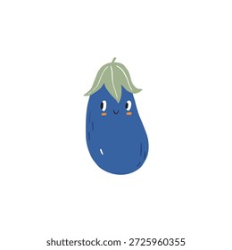 Personagens de desenhos animados vegetais bonitos. Vegetais ecológicos, alimentos vitamínicos saudáveis. Alimentação orgânica natural, nutrição. Ilustração vetorial em estilo plano. 