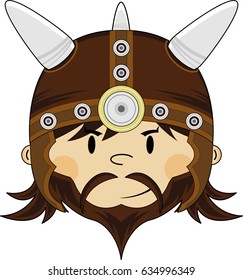 Cute Cartoon Viking Warrior
