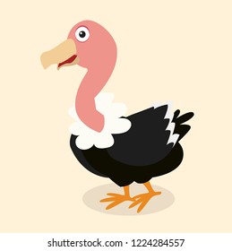 cute Cartoon Vulture vector