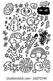 cute cartoon weather
