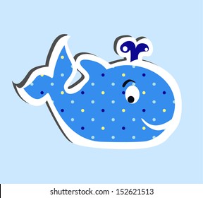  cute cartoon whale