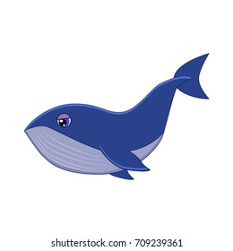 Cute Cartoon Whale Arctic Animal Vector Stock Vector (Royalty Free ...