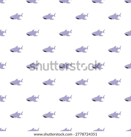 Cute cartoon whale sharks creating an underwater seamless pattern for kids