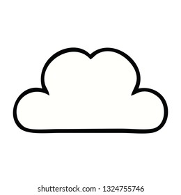 cute cartoon of a white cloud