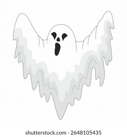 Charme de desenho animado branco fantasma assustar